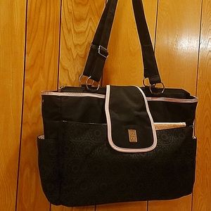 CARTER'S Diaper Bag Pink and Black